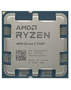 Процессор AMD Ryzen 5 7500F, 3.7ГГц, (Turbo 5.0ГГц), 6-ядерный, L3 32МБ, Сокет AM5, OEM Amd