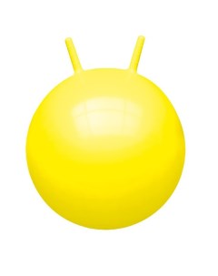 Мяч для фитнеса с ручками 878 с насосом 60 см желтый Action club