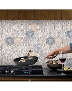 Наклейки интерьерные Плитка на кухню пленка самоклеящаяся фартук кухонный на стену Verol