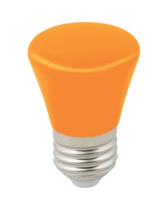 Лампа декоративная светодиодная LED D45 1W ORANGE E27 FR С BELL UL 00005642 Volpe