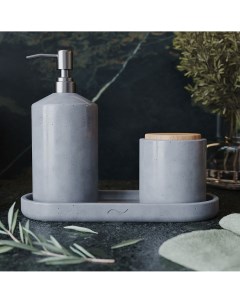 Набор для ванной Astrid 01 бетон серый глянцевый Musko