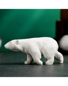 Фигура Медведь белый 38 см Сувениры из мраморной крошки