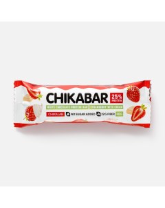 Протеиновый батончик Chikabar клубника и сливки в шоколаде 60 г Chikalab