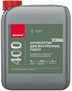 Антисептик 400 1л для Внутренних Работ Бесцветный Концентрат 1 5 Неомид 400 Neomid