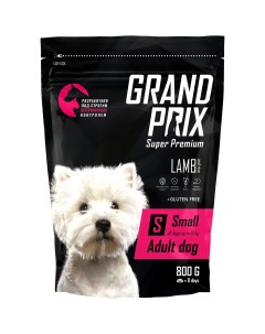 Сухой корм для собак Small Adult LAMB ягненок 0 8кг Grand prix