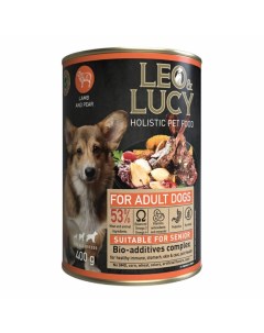 Сухой корм для собак с ягненком травами и биодобавками 4 5 кг Leo&lucy