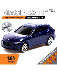 Машина металлическая maserati levante gts 1 64 цвет синий Автоград