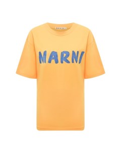 Хлопковая футболка Marni