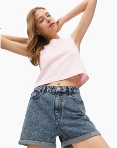 Джинсовые шорты Baggy с подворотами Gloria jeans