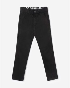 Чёрные зауженные брюки Slim Gloria jeans