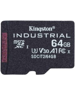 Карта памяти 64GB SDCIT2 64GBSP Class10 Industrial Temperature Class UHS I без адаптера Kingston
