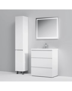 Комплект мебели белый глянец 80 см Gem M91FSX0752WG M90WCC0752WG M91AMOX0801WG Am.pm.