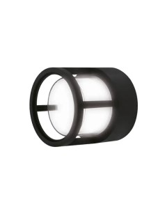 Светильник настенный светодиодный уличный Nuovo круг IP54 цвет черный Duwi