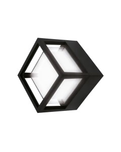 Светильник настенный светодиодный уличный Nuovo квадрат IP54 цвет черный Duwi