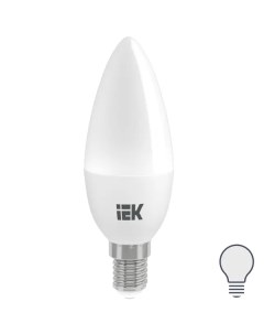 Лампа светодиодная C35 Свеча E14 7 Вт 4000К свет холодный белый Iek