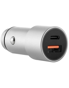 Автомобильное зарядное устройство uBear Ride Car Charger 20W USB A + USB Type-C Grey Ubear