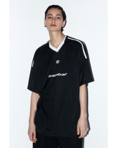 Футболка oversize с принтом и V вырезом Befree