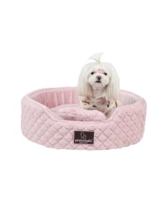 Лежак для животных круглый с косточкой Arctic Bed розовый 46х46х16см Южная Корея Pinkaholic