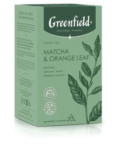 Чай травяной Matcha Orange Leaf в пирамидках 20х1 8 г Greenfield