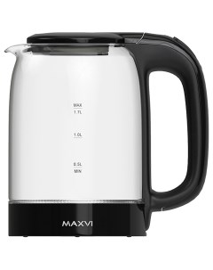 Чайник электрический KE1741G 1 7 л черный прозрачный Maxvi