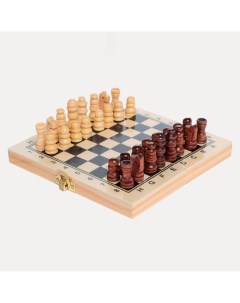 Игра настольная 15х7 см шахматы дорожные дерево Hobby Kuchenland