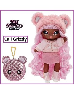 Кукла мягкая Glam серия 1 Cali Grizzly 19 см с сумочкой 575351 Na! na! na! surprise