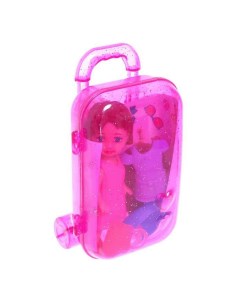 Кукла с чемоданом и аксессуарами Nobrand
