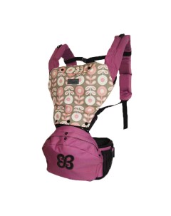 Хипсит рюкзак Deluxe с карманом под сиденьем 2602 double set розовый Sinbii