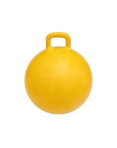 Мяч гимнастический с ручкой GB04 55 см желтый с насосом Action club