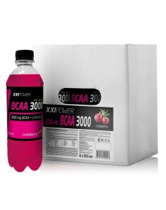 Напиток безалкогольный XXI Power BCAA 3000 0 5л Бокс 6 шт Клюква Ironman