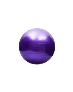 Мяч гимнастический фитбол 65 см с эффектом антивзрыв с насосом фиолетовый Daswerk