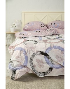 Комплект постельного белья Мелодия евро поплин розовый Арт-дизайн