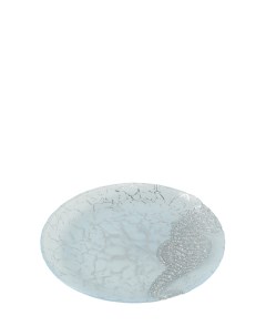 Тарелка закусочная 22 см голубой серебро CDF 1211 2107121 Casa di fortuna
