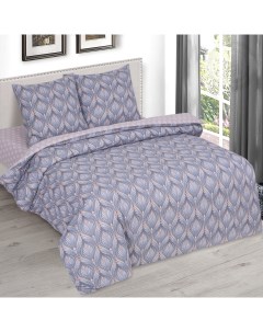 Комплект постельного белья Каскад двуспальный поплин серый Арт-дизайн