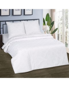 Комплект постельного белья Морозное утро двуспальный поплин белый Арт-дизайн