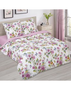 Комплект постельного белья Мгновение полутораспальный поплин розовый Арт-дизайн