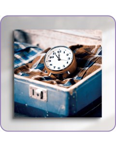 Картина на стекле Часы AG 30 72 30х30 см Postermarket