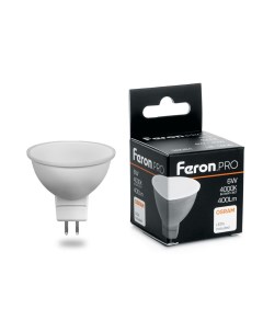 Лампочка светодиодная LB 1606 38085 6W G5 3 комплект 10 шт Feron