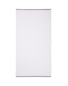 Полотенце 100x150 см маxровое белое с цветным саржевым окончанием Platinum choice