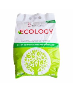 Стиральный порошок Ecology с ароматом свежести для всех видов тканей 2 2 кг Akinawa