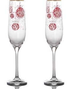 Бокалы для шампанского Красные шары набор бокалов 2 шт 190 мл 674 257 Lefard