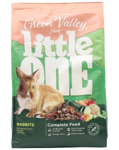 Сухой корм для кроликов Зеленая долина 750 г Little one
