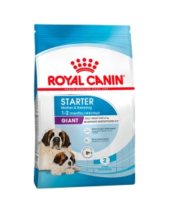 Сухой корм для щенков и собак Giant Starter 15 кг Royal canin