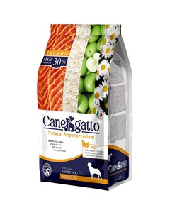 Сухой корм для собак для средних и крупных пород Лосось 2 5 кг Canegatto