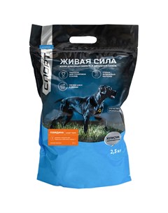 Сухой корм для собак Шорт Трек говядина мелкая гранула 2 5 кг Jj-sport