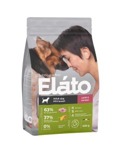 Сухой корм для собак ягненок оленина 0 5кг Elato