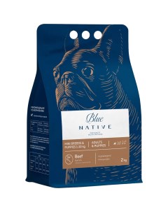 Сухой корм для собак Blue Native Holistic Beef для мелких пород говядина 2 кг Bluenative