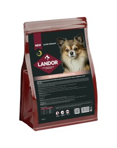 Сухой корм для собак Adult Dog для мелких пород с индейкой и уткой 3 кг Landor