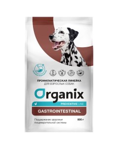 Сухой корм для собак Preventive Line Gastrointestinal с курицей 0 8 кг Organix