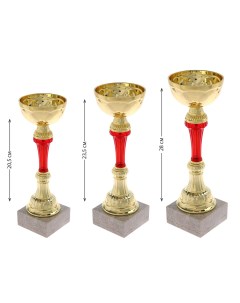 Кубок 131a наградная фигура золото подставка камень 28 9 5 9 5 см Командор